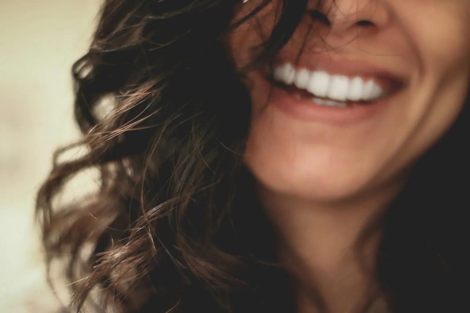 Sparkling bright, naturally whitened smile